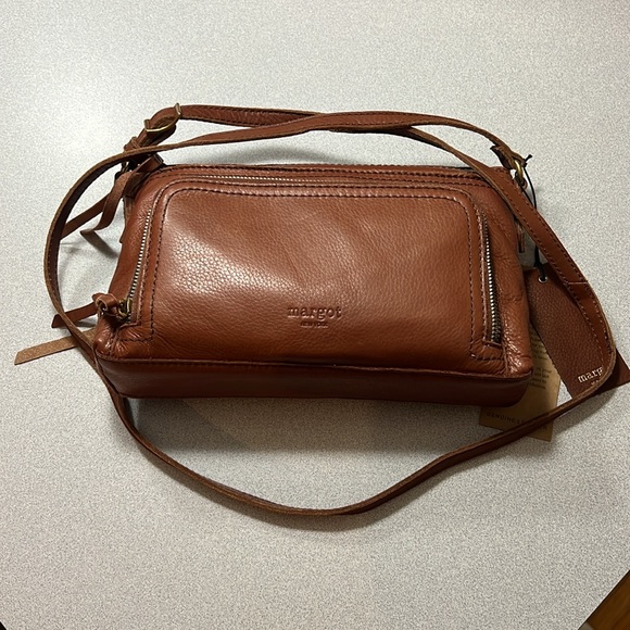 Margot Molly CB Tan Leather Crossbody bag - Picture 13 of 14